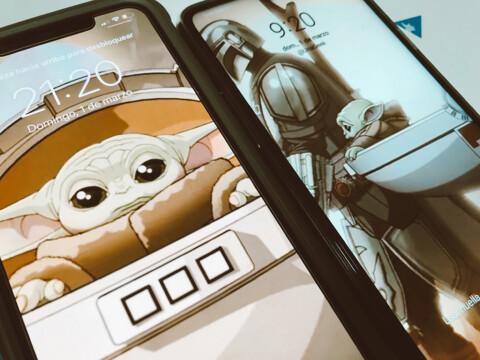 Fondos de pantalla con movimiento de The Mandalorian y Baby Yoda